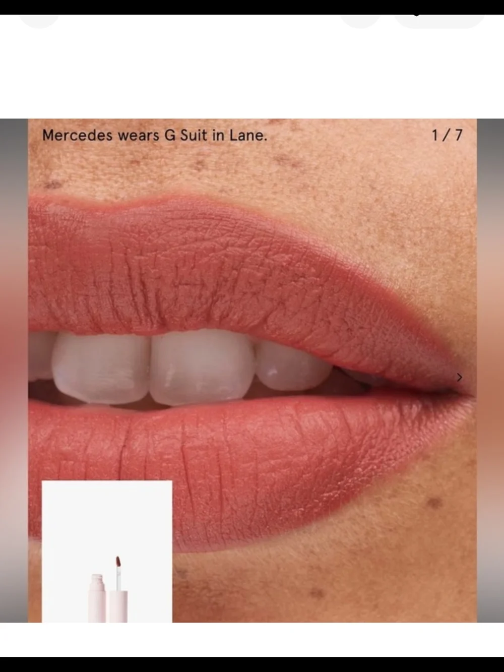 Glossier G Suit Touch Lip Creme In Curve NIB✨ FREE GIFT FOR EVERY PURCHASE ✨